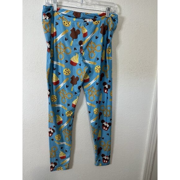 Disney Parks Authentic Sweets Desserts Blue Full Length Leggings Size Large - Picture 3 of 7